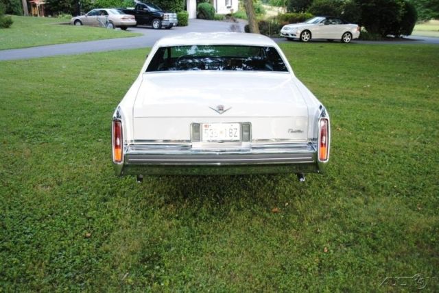 1981 White Cadillac DeVille Coupe