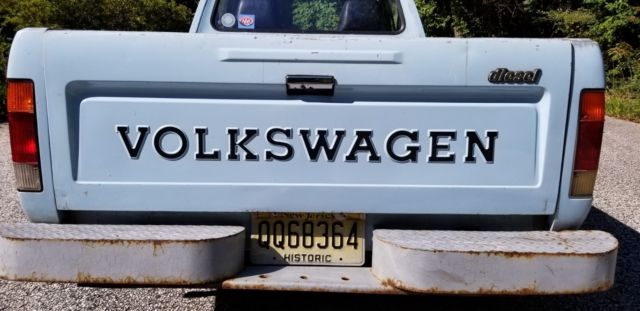 1981 Blue Volkswagen Rabbit Standard Cab Pickup