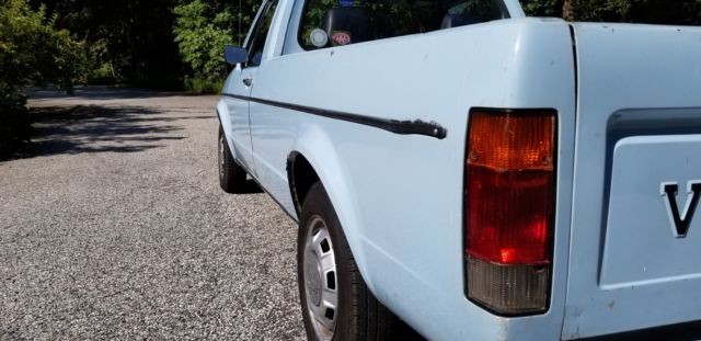 1981 Blue Volkswagen Rabbit Standard Cab Pickup