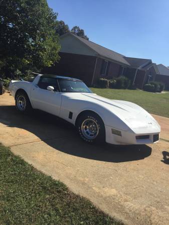 1981 White Chevrolet Corvette