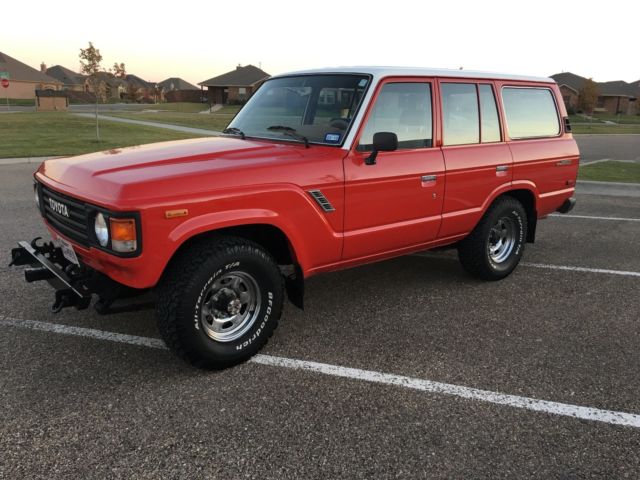1981 Red Toyota Land Cruiser SUV
