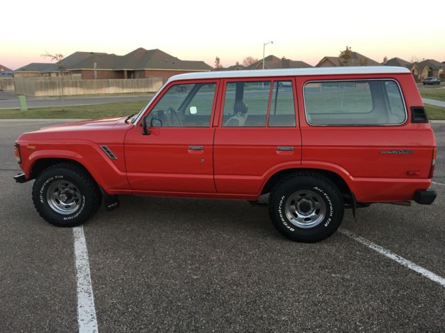 1981 Red Toyota Land Cruiser SUV