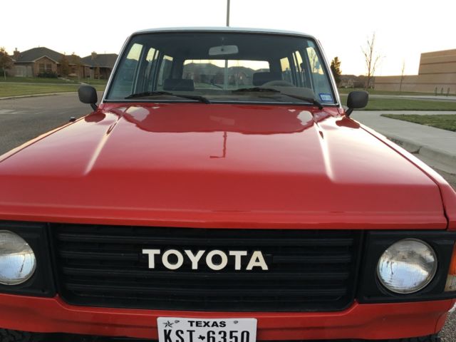 1981 Red Toyota Land Cruiser SUV