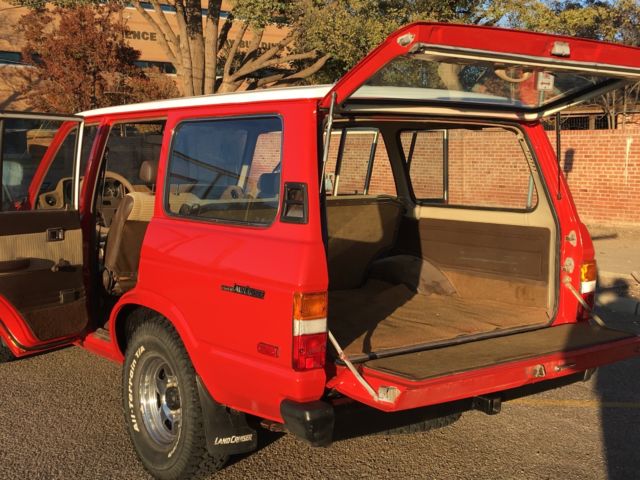 1981 Red Toyota Land Cruiser SUV