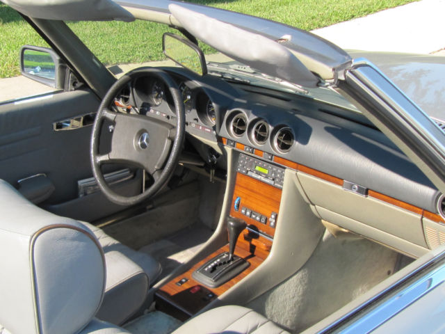 1982 Silver Mercedes-Benz SL-Class Convertible