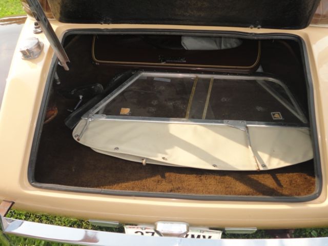 1982 yellow brown Ford Bernardi Convertible