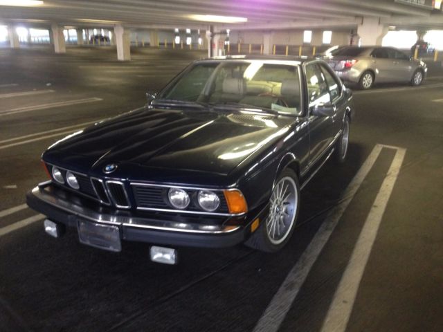 1982 Blue BMW 6-Series Coupe