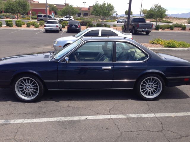 1982 Blue BMW 6-Series Coupe