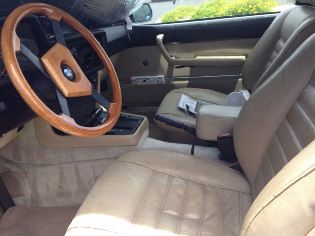 1982 Blue BMW 6-Series Coupe