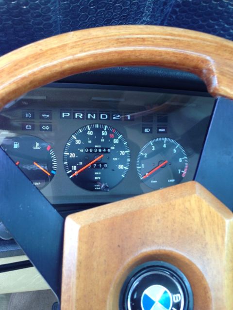 1982 Blue BMW 6-Series Coupe