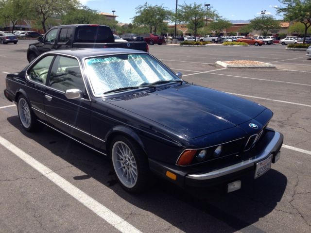 1982 Blue BMW 6-Series Coupe