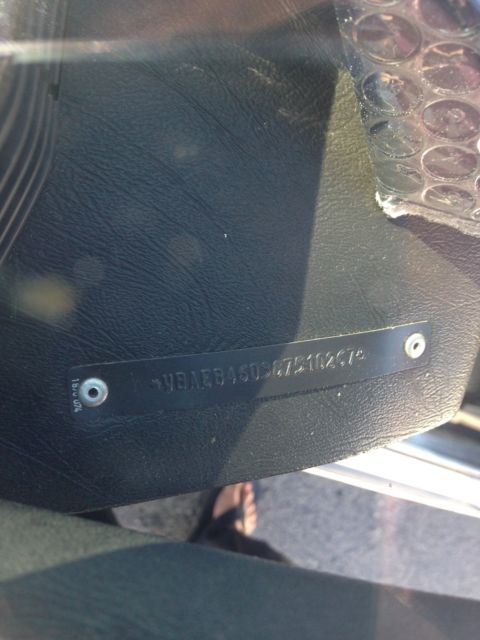 1982 Blue BMW 6-Series Coupe