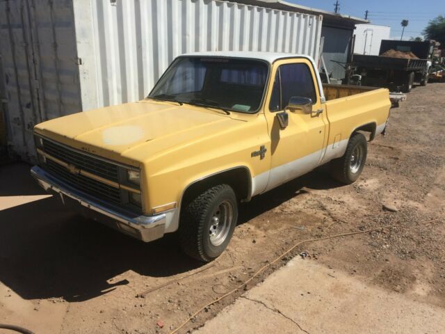 1982 Yellow Chevrolet C-10 Standard Cab Pickup
