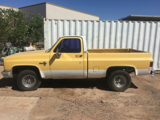 1982 Yellow Chevrolet C-10 Standard Cab Pickup