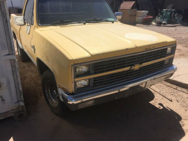 1982 Yellow Chevrolet C-10 Standard Cab Pickup
