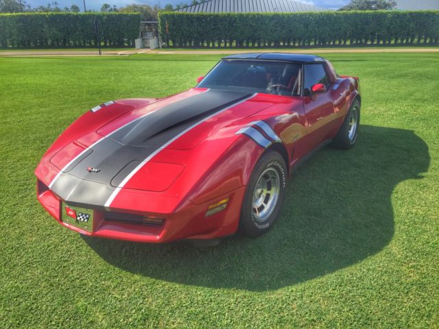 1982 Red Chevrolet Corvette Coupe