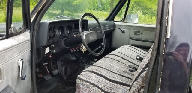 1982 Black Chevrolet Silverado 3500 Cab Chassis Tow Truck