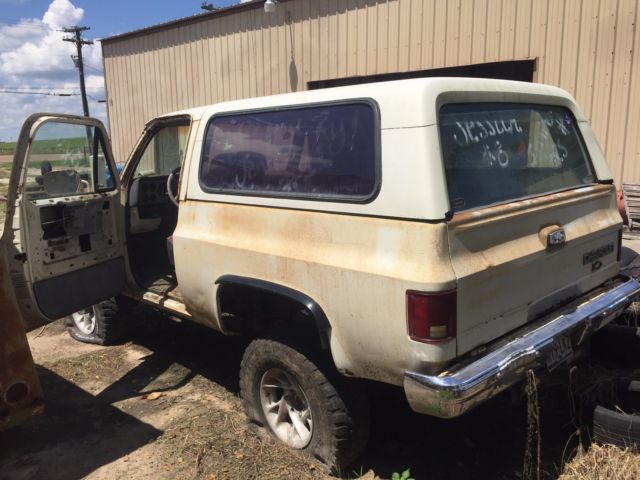 1982 White Chevrolet Blazer