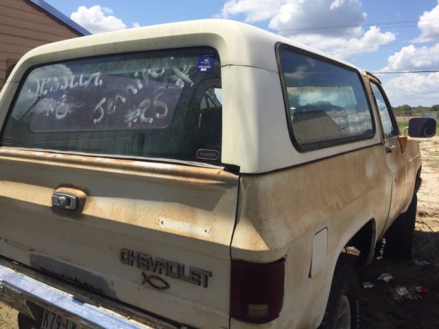 1982 White Chevrolet Blazer