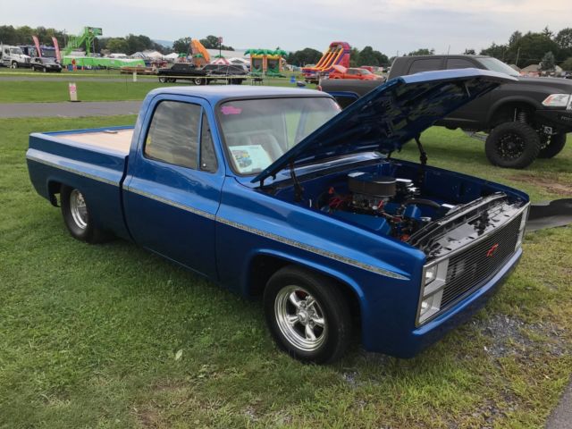 1982 Blue Chevrolet C-10 Standard Cab Pickup