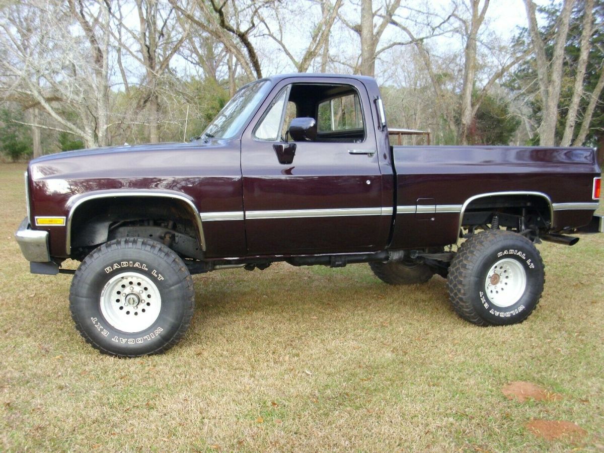 1982 Black Cherry Chevrolet C/K Pickup 1500 Standard Cab Pickup