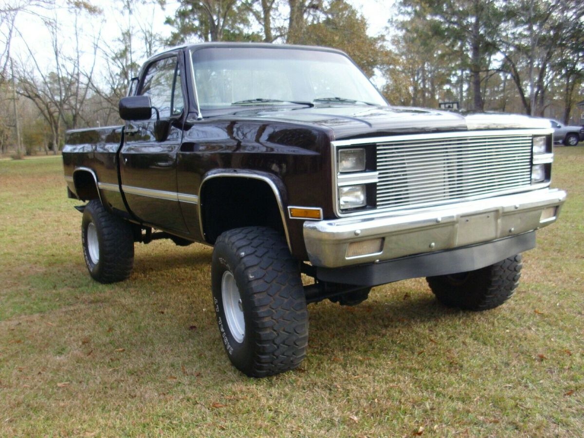 1982 Black Cherry Chevrolet C/K Pickup 1500 Standard Cab Pickup