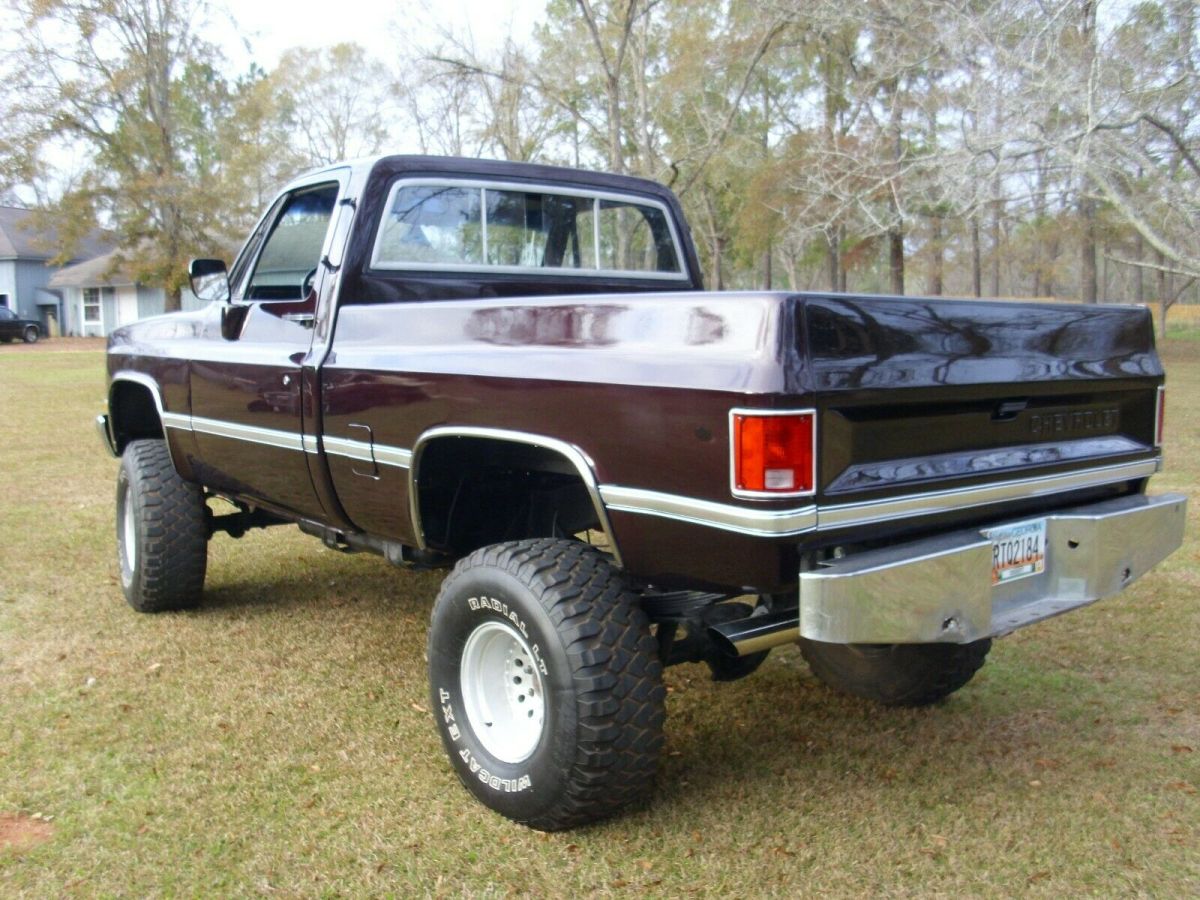 1982 Black Cherry Chevrolet C/K Pickup 1500 Standard Cab Pickup