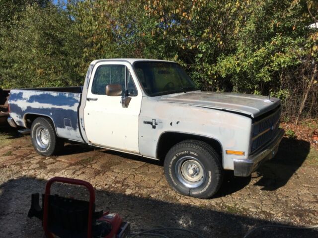 1982 Blue/grey Chevrolet C-10 Standard Cab Pickup