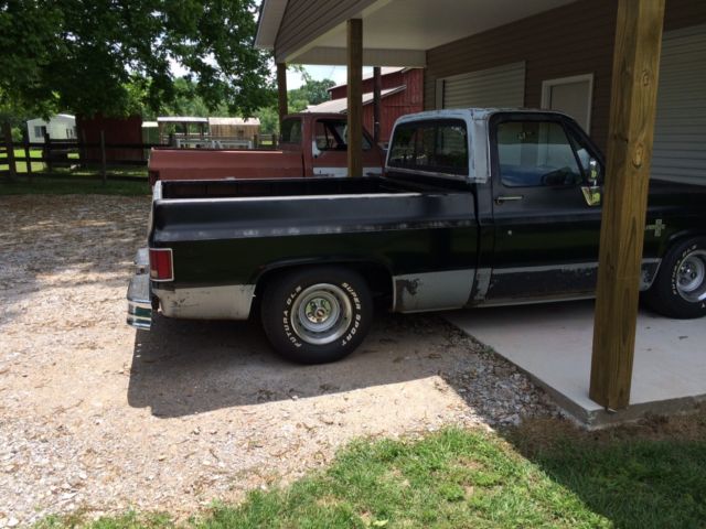 1982 Black Chevrolet C-10 Standard Cab Pickup