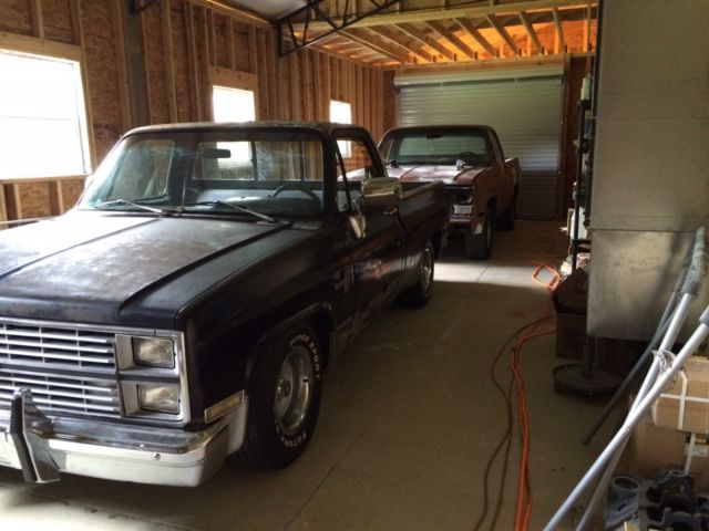 1982 Black Chevrolet C-10 Standard Cab Pickup
