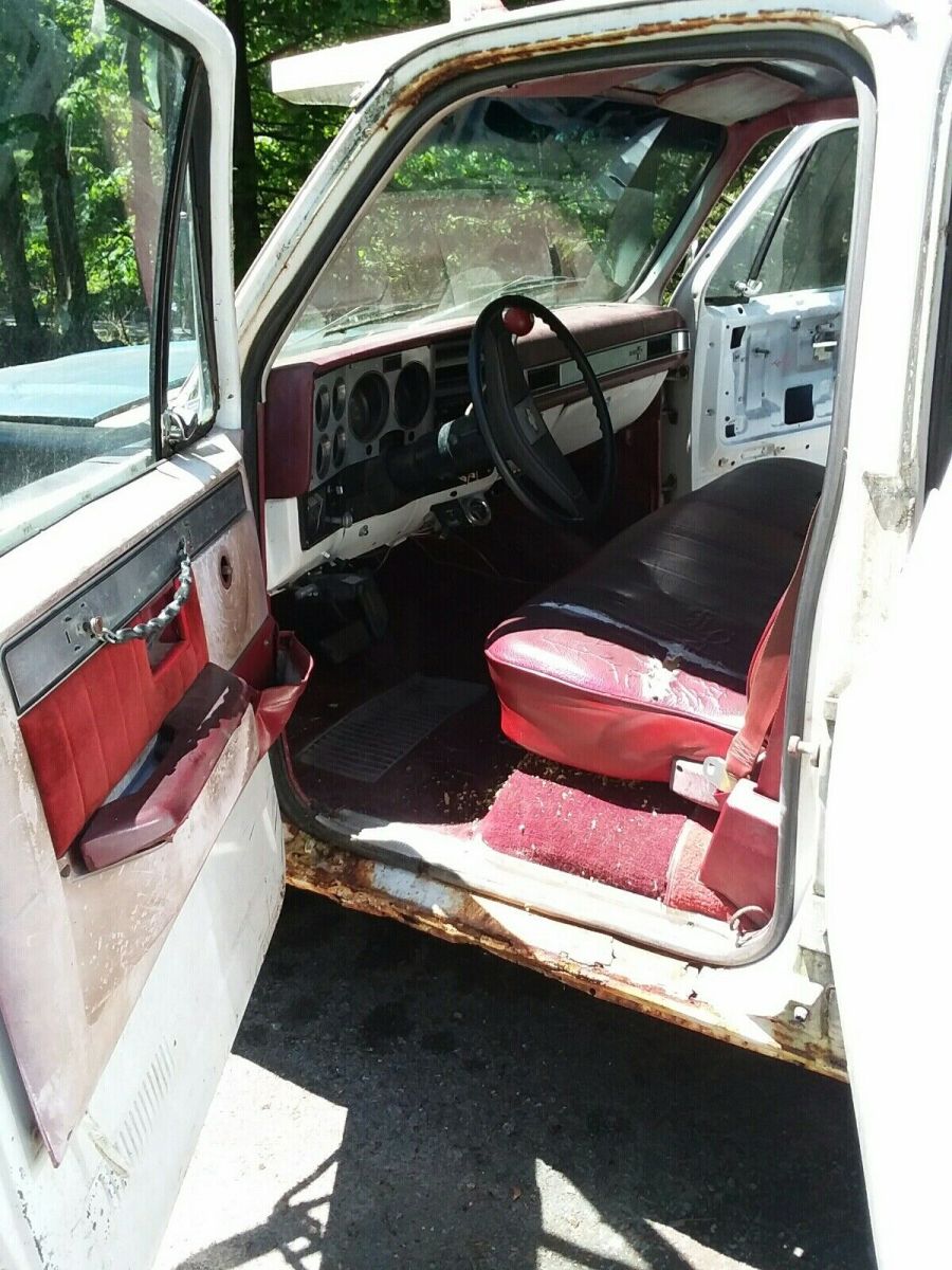 1982 White Chevrolet C30 Pickup