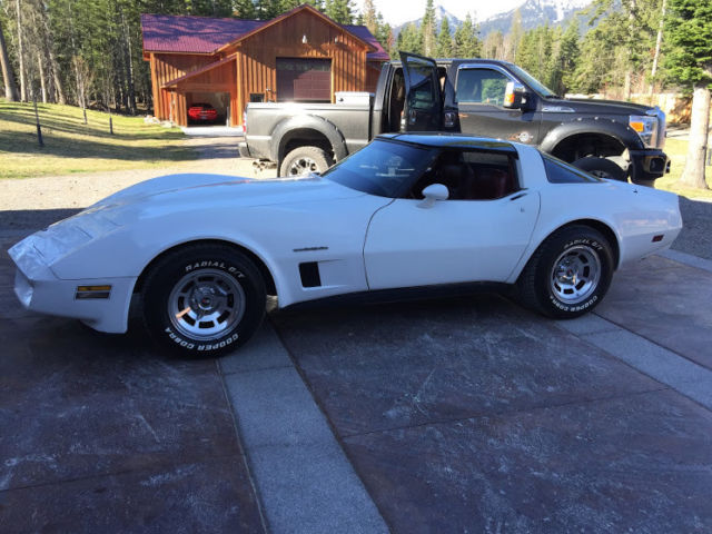 1982 White Chevrolet Corvette Coupe