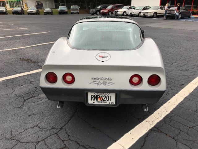 1982 Silver Chevrolet Corvette Coupe