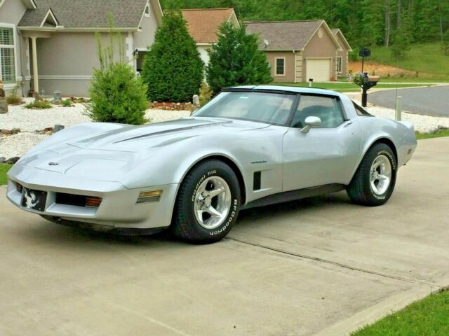 1982 Silver Chevrolet Corvette Fastback