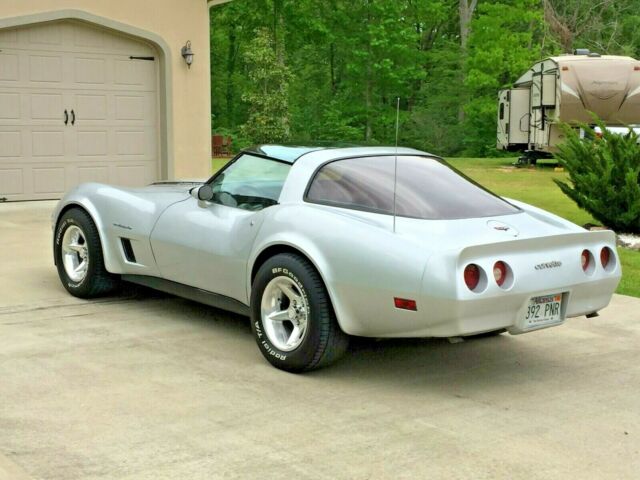 1982 Silver Chevrolet Corvette Fastback
