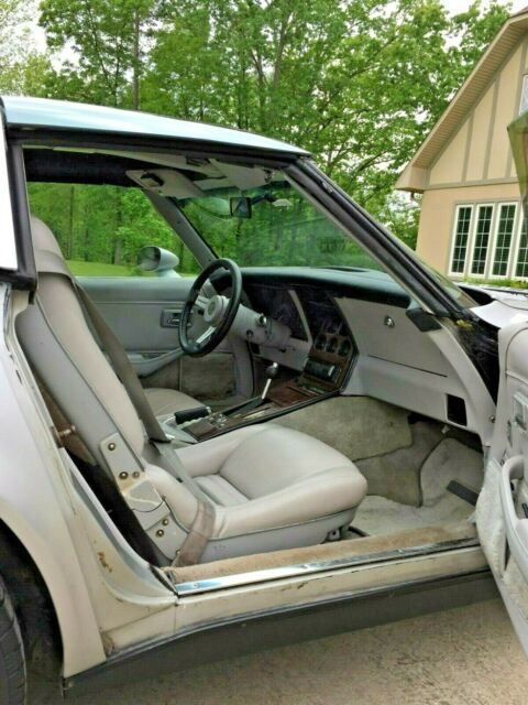 1982 Silver Chevrolet Corvette Fastback