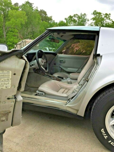 1982 Silver Chevrolet Corvette Fastback