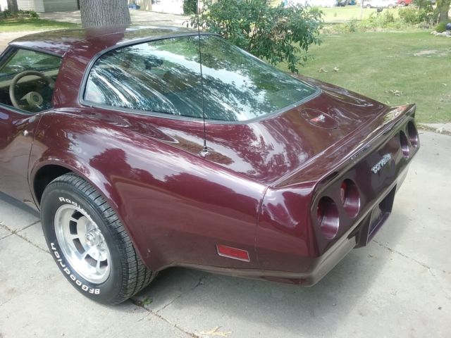 1982 Dark Claret Metallic Chevrolet Corvette Coupe