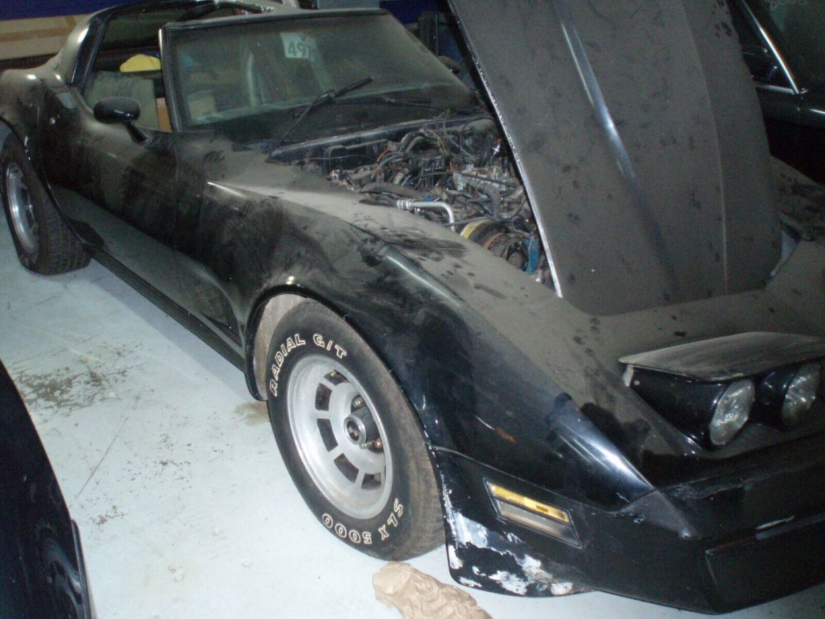 1982 Black Chevrolet Corvette Coupe