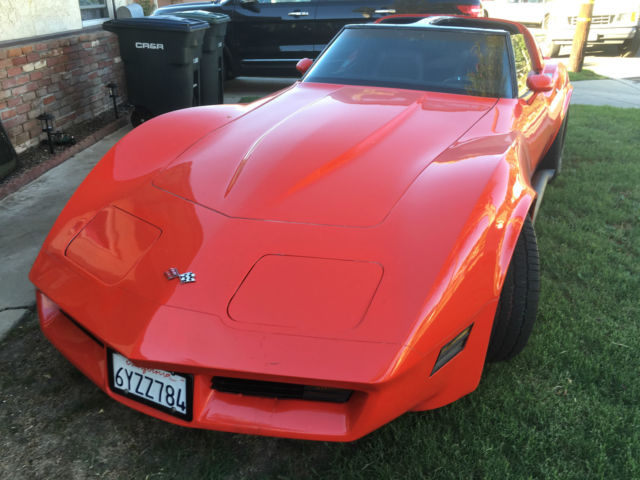 1982 Black Chevrolet Corvette Convertible