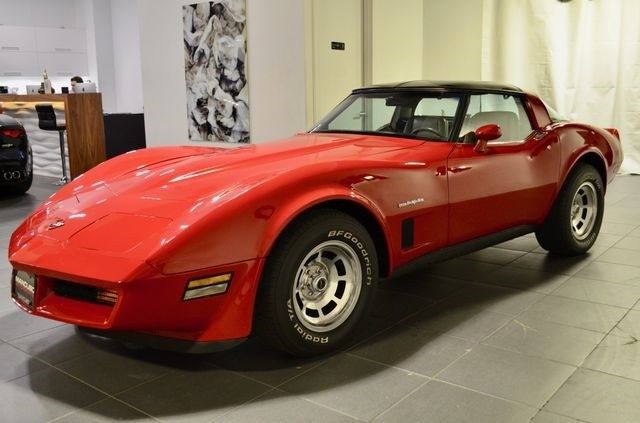1982 Red Chevrolet Corvette --