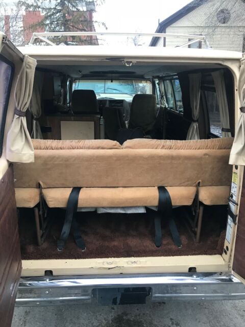 1982 almond Chevrolet G20 Van Panel Van