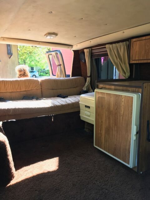 1982 almond Chevrolet G20 Van Panel Van