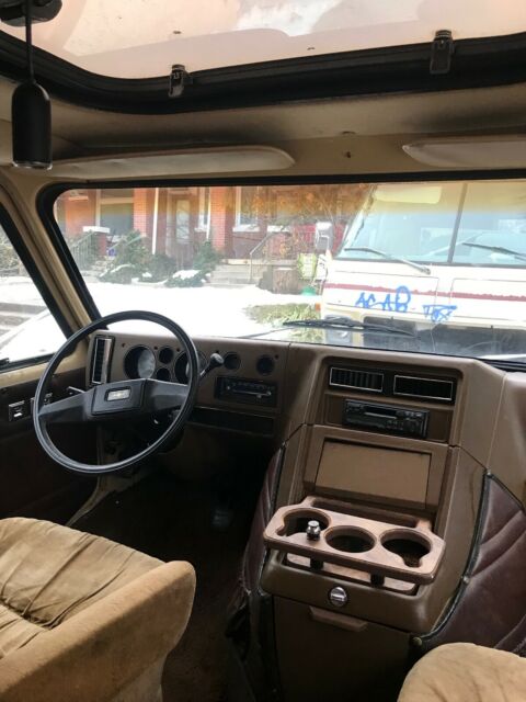 1982 almond Chevrolet G20 Van Panel Van