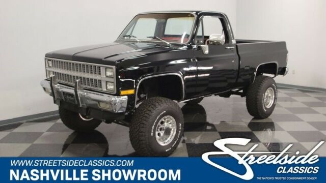 1982 Black Chevrolet K-10 --