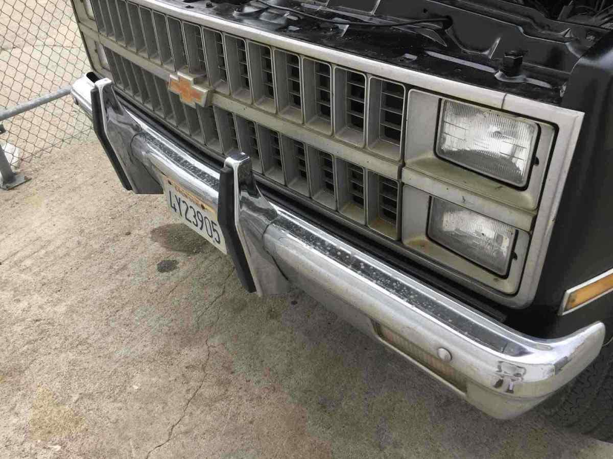 1982 Black Chevrolet K30 Pickup