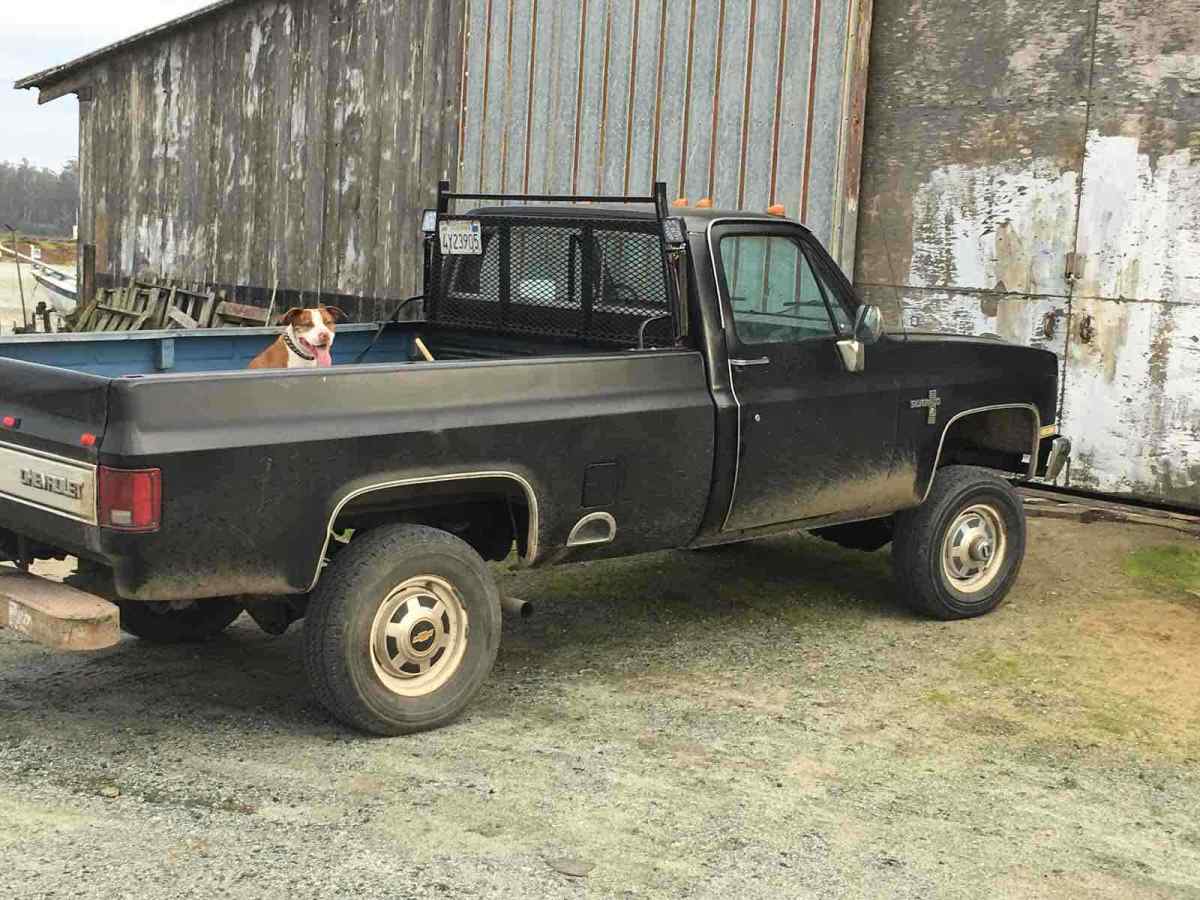 1982 Black Chevrolet K30 Pickup