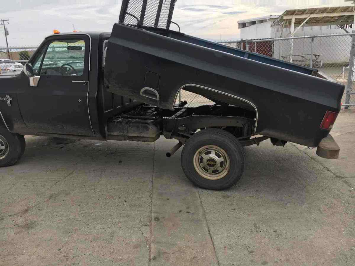 1982 Black Chevrolet K30 Pickup