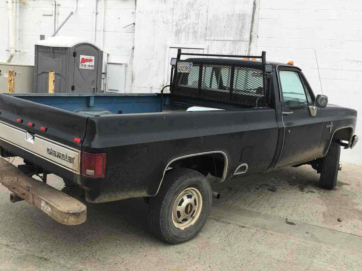 1982 Black Chevrolet K30 Pickup