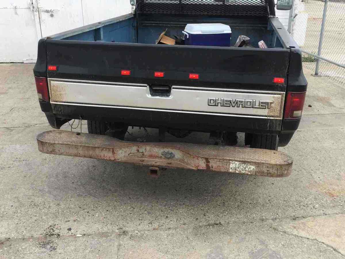 1982 Black Chevrolet K30 Pickup